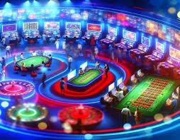Sports categories for cricket football and tennis on a neon interface